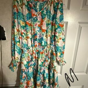 Floral Long Sleeve Dress